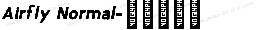 Airfly Normal字体转换